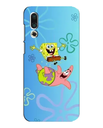 Чехол для Meizu 16s с картинкой «Спанч Боб и Патрик»