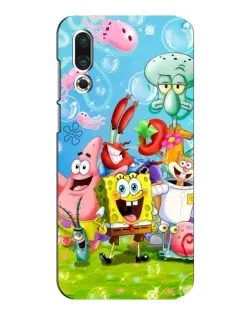 Чехол для Meizu 16s с картинкой «Губка Боб и друзья» Чехол для Meizu 16s с картинкой «Губка Боб и друзья»