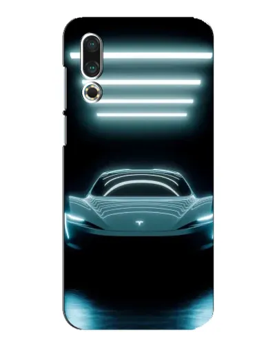 Чехол для Meizu 16s с картинкой «Tesla в неоне» Чехол для Meizu 16s с картинкой «Tesla в неоне»