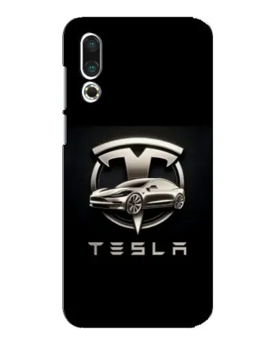 Чехол для Meizu 16s с картинкой «Tesla — серебристое авто» Чехол для Meizu 16s с картинкой «Tesla — серебристое авто»