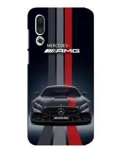 Чехол для Meizu 16s с картинкой «Mercedes — белый карбон»