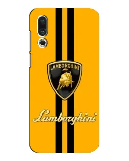 Чехол для Meizu 16s с картинкой «Lamborghini Stripe желтый»