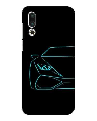 Чехол для Meizu 16s с картинкой «Голубой силуэт Lamborghini» Чехол для Meizu 16s с картинкой «Голубой силуэт Lamborghini»