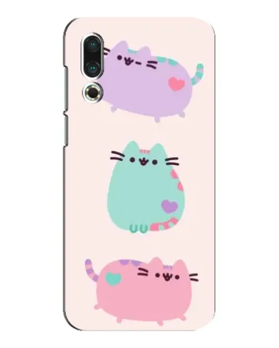 Чехол для Meizu 16s с картинкой «Pusheen трио» Чехол для Meizu 16s с картинкой «Pusheen трио»