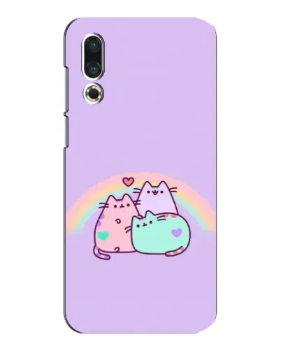 Чехол для Meizu 16s с картинкой «Радужные Пушины» Чехол для Meizu 16s с картинкой «Радужные Пушины»