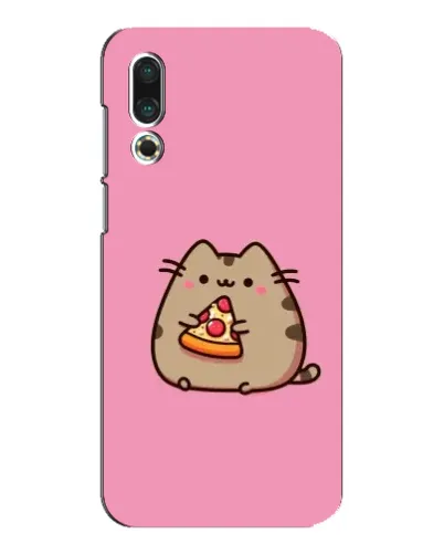 Чехол для Meizu 16s с картинкой «Пушин с пиццей» Чехол для Meizu 16s с картинкой «Пушин с пиццей»