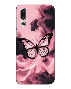 Чехол для Meizu 16s с картинкой «Бабочка в дыму»
