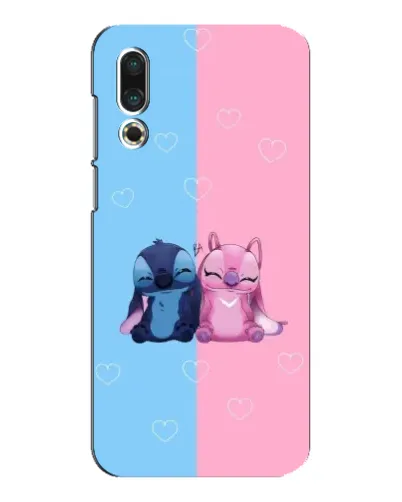 Чехол для Meizu 16s с картинкой «Stitch и Angel Love»