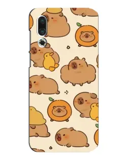 Чехол для Meizu 16s с картинкой «Капибары с апельсинами»