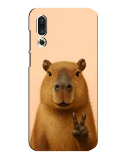 Чехол для Meizu 16s с картинкой «Капибара виктория»