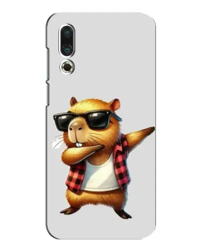 Чехол для Meizu 16s с картинкой «Капибара рэпер даб» Чехол для Meizu 16s с картинкой «Капибара рэпер даб»