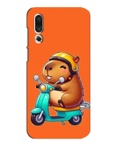 Чехол для Meizu 16s с картинкой «Капибара на скутере» Чехол для Meizu 16s с картинкой «Капибара на скутере»