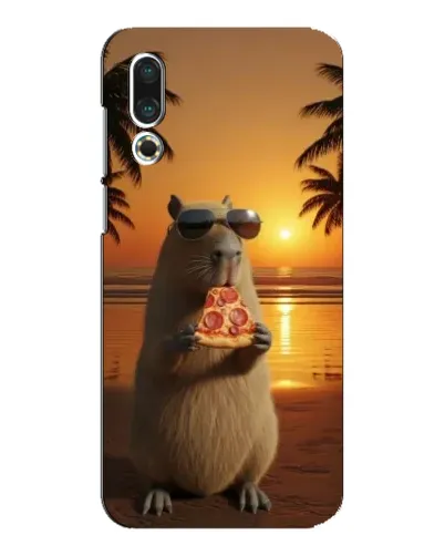 Чехол для Meizu 16s с картинкой «Капибара с пиццей» Чехол для Meizu 16s с картинкой «Капибара с пиццей»
