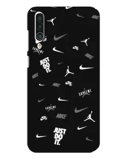 Чехол для Meizu 16xs с картинкой «Nike Black Pattern»