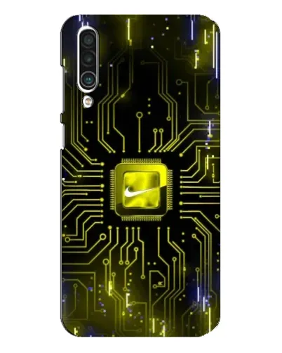 Чехол для Meizu 16xs с картинкой «Nike — золотая искра»