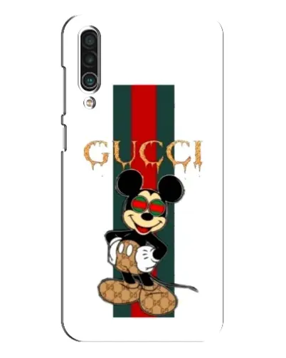 Чехол для Meizu 16xs с картинкой «Микки Маус Gucci — полосы»