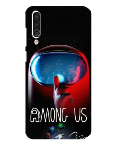 Чехол для Meizu 16xs с картинкой «Красный импостер — макро»