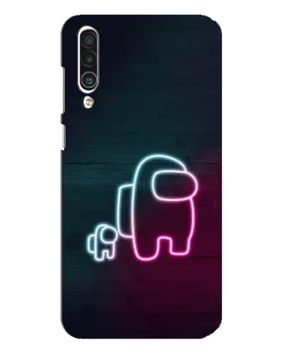 Чехол для Meizu 16xs с картинкой «Among Us неон-арт»