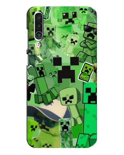 Чехол для Meizu 16xs с картинкой «Криперы Minecraft»