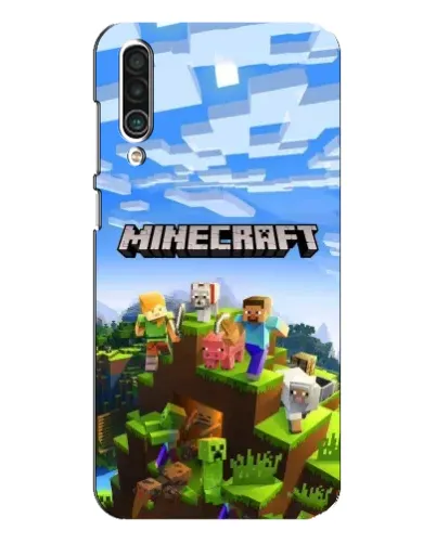 Чехол для Meizu 16xs с картинкой «Minecraft классический мир»