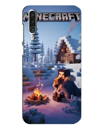 Чехол для Meizu 16xs с картинкой «Зимний Minecraft»