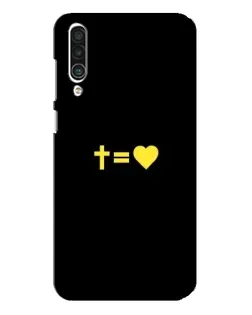Чехол для Meizu 16xs с картинкой «Сердце и Крест»