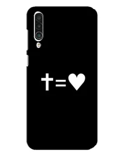 Чехол для Meizu 16xs с картинкой «Крест и Сердце»