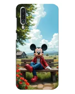 Чехол для Meizu 16xs с картинкой «Микки на скамейке»