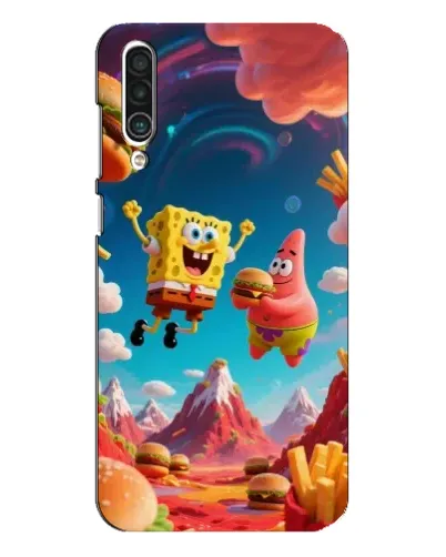 Чехол для Meizu 16xs с картинкой «Космический фастфуд»