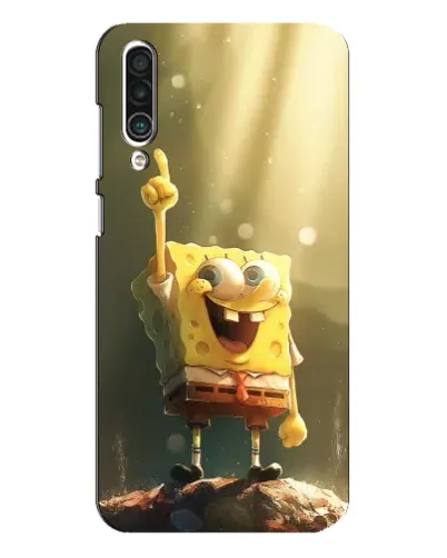 Чехол для Meizu 16xs с картинкой «Сияющий Спанч Боб»