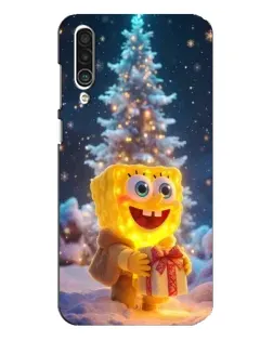 Чехол для Meizu 16xs с картинкой «Рождественский Спанч Боб»
