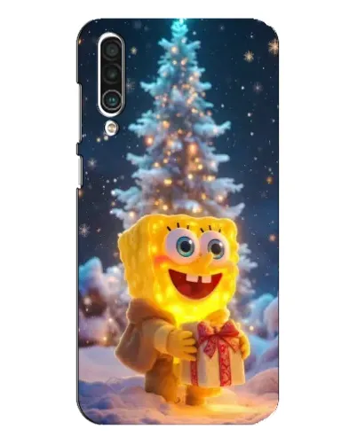Чехол для Meizu 16xs с картинкой «Рождественский Спанч Боб»