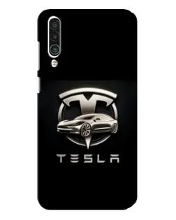 Чохол для Meizu 16xs з картинкою «Tesla — срібне авто»
