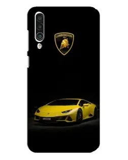 Чохол для Meizu 16xs з картинкою «Lamborghini жовтий акцент»