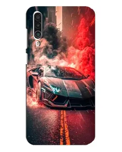 Чохол для Meizu 16xs з картинкою «Lamborghini червоний дим»