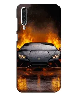 Чохол для Meizu 16xs з картинкою «Lamborghini у вогні»