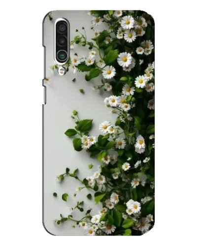 Чехол для Meizu 16xs с картинкой «Ветка мелких белых цветов»