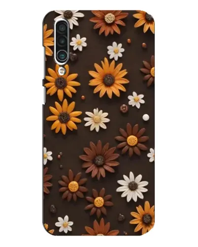 Чехол для Meizu 16xs с картинкой «Узор из маленьких подсолнухов»