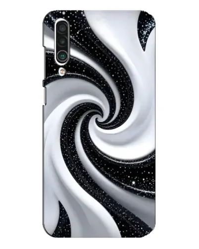 Чехол для Meizu 16xs с картинкой «Черно-белая спираль»