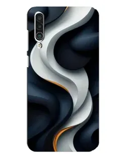 Чехол для Meizu 16xs с картинкой «Объемные черно-белые ленты» Чехол для Meizu 16xs с картинкой «Объемные черно-белые ленты»