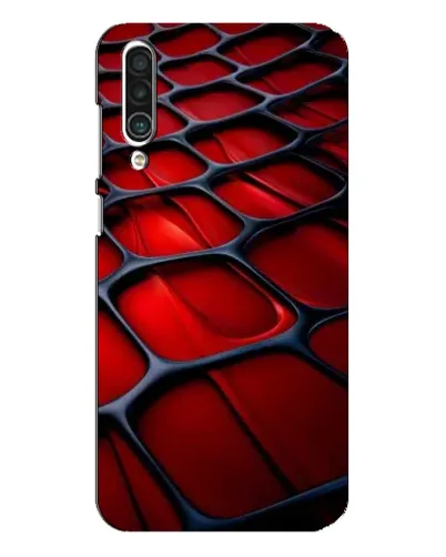 Чехол для Meizu 16xs с картинкой «Красная глянцевая сетка»