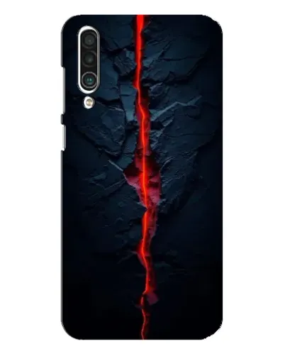 Чехол для Meizu 16xs с картинкой «Kрасная лавовая трещина»