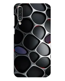 Чехол для Meizu 16xs с картинкой «Объемная темная решетка»