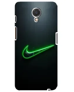 Чехол для Meizu M6s с картинкой «Неоновый контур Nike»