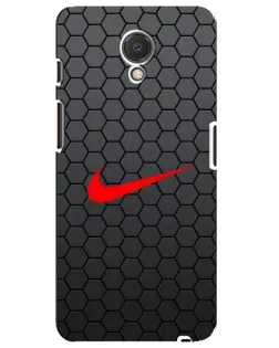 Чехол для Meizu M6s с картинкой «Nike — карбоновая сетка»