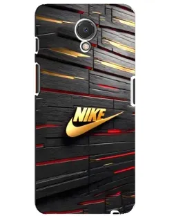 Чехол для Meizu M6s с картинкой «Золотой Nike на металле»