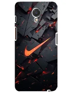Чехол для Meizu M6s с картинкой «Nike — эффект разломов»