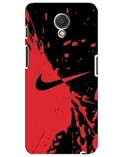 Чехол для Meizu M6s с картинкой «Красные брызги Nike»