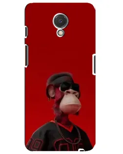 Чехол для Meizu M6s с картинкой «Bored Ape в красном»