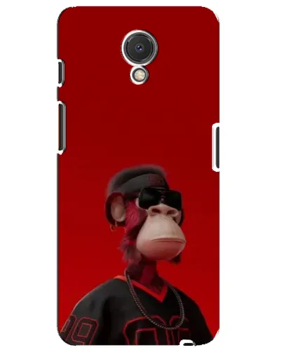 Чехол для Meizu M6s с картинкой «Bored Ape в красном»